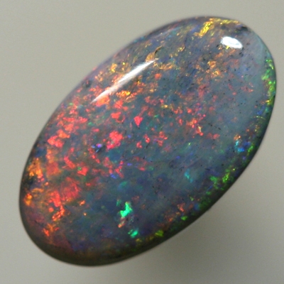 SOLID BLACK OPAL Red fire moves over blues SEE VIDEO